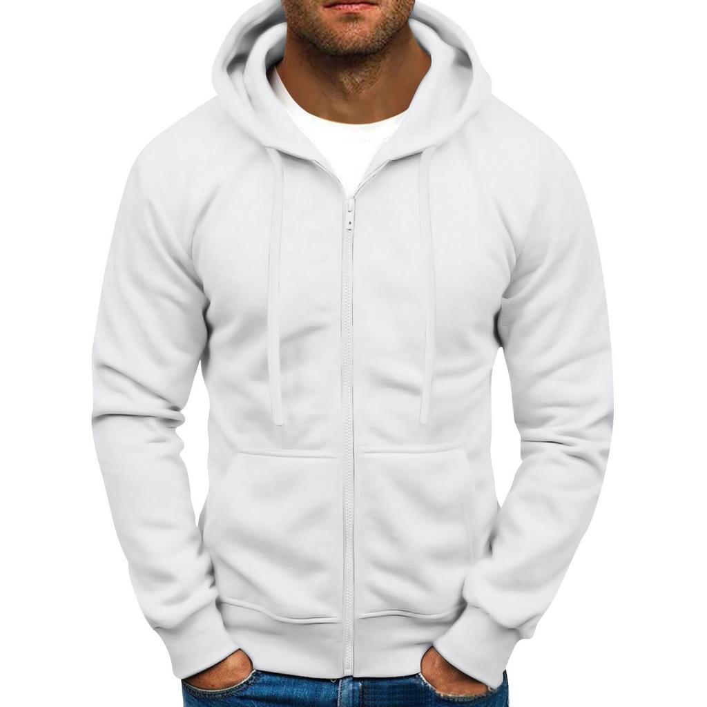 Men Full Zip Up Sweatshirts Long Sleeve  Pullover Tops Casual  And Tall Jackets With Pockets