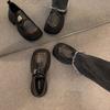 British style retro round head platform jk small leather shoes women's 2025 new popular French loafers spring and autumn single shoes