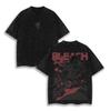 Washed Oversized Bleach Anime Graphic Print Tshirt Women Ichigo Kurosaki Bankai Hollow Bleach TShirt FeUnisex Unisex Clothing Tee