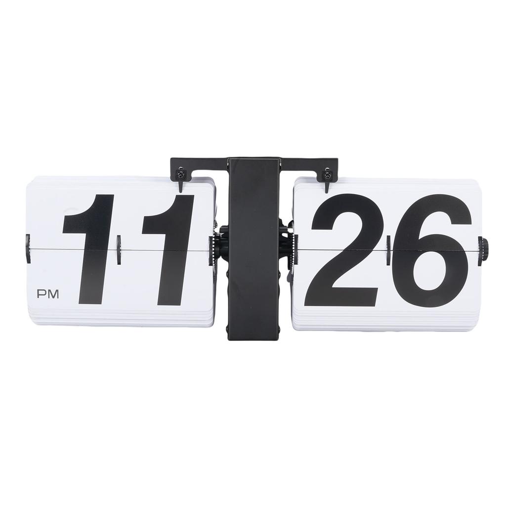 Digital Flip Down Clock 12H Vintage Automatic Mechanical Flip Desk Clock for Home Office Decor