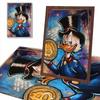 5D DIY Diamond Art Painting Kits for Adults, Donald Duck, A Financial Tycoon Full Round Crystal Diamond Kits for Beginner for Home Wall Decorate