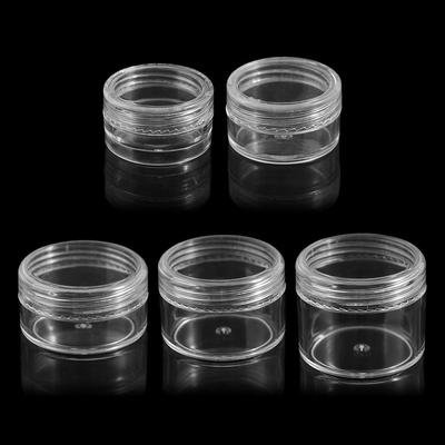 Sub-imbuteliere Borcan transparent pentru crema Cosmetica transparenta Sticla goala Borcane mici rotunde goale Femei