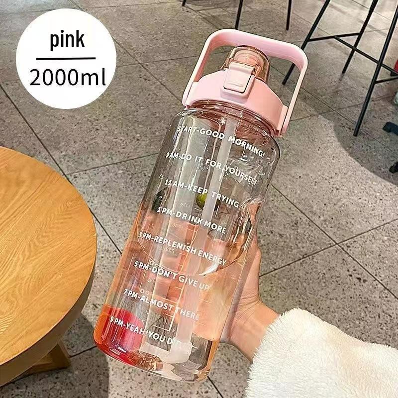 Portable 2L Plastic Sports Cup for Men and Women – Summer Fitness Edition