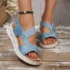 Large Size Flat-soled Platform Sandals for Women's Summer New Rear Strap for Sports and Leisure, Outer Sandals for Women
