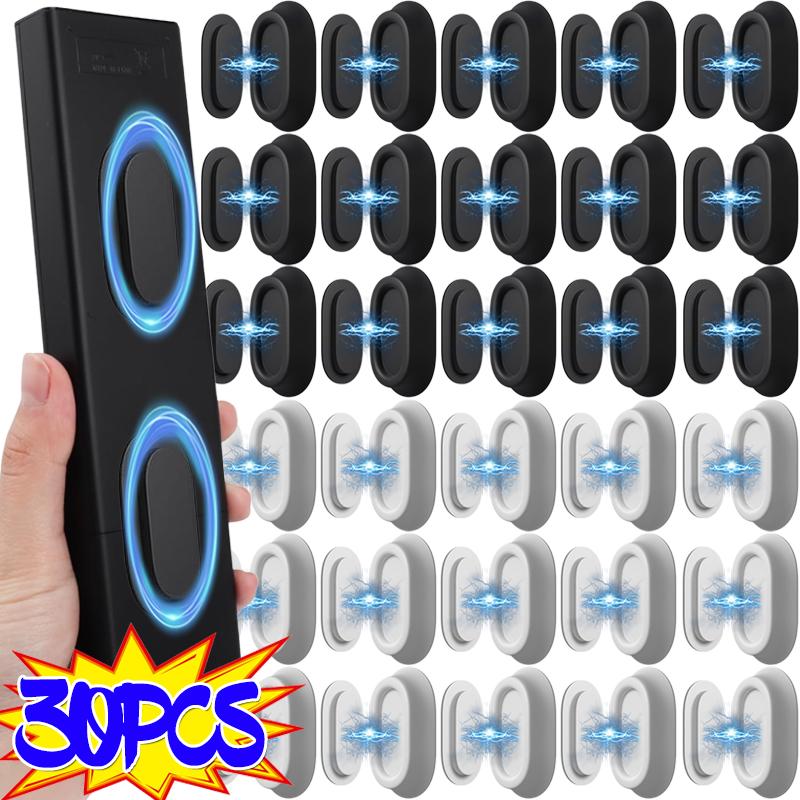 30/2x Strong Magnetic Hook Wall-mounted Anti-lost Magnet Remote Control Refrigerator Storage Rack Sticker Household Storage Hook