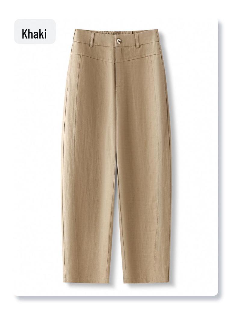 Women's Light Cotton Linen Slimming Harem Pants - 2025 Summer Collection