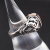 Used X983 Shell THAILAND 925 Engraved Ring Openwork Arabesque Design Silver Ring Vintage No. 11