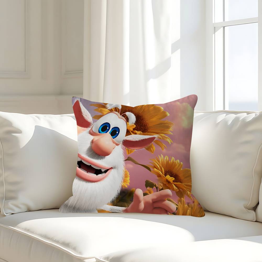 Cute Cartoon B-Booba Pillow Case Removable Washable Cushion Cover – All-Season Soft Linen