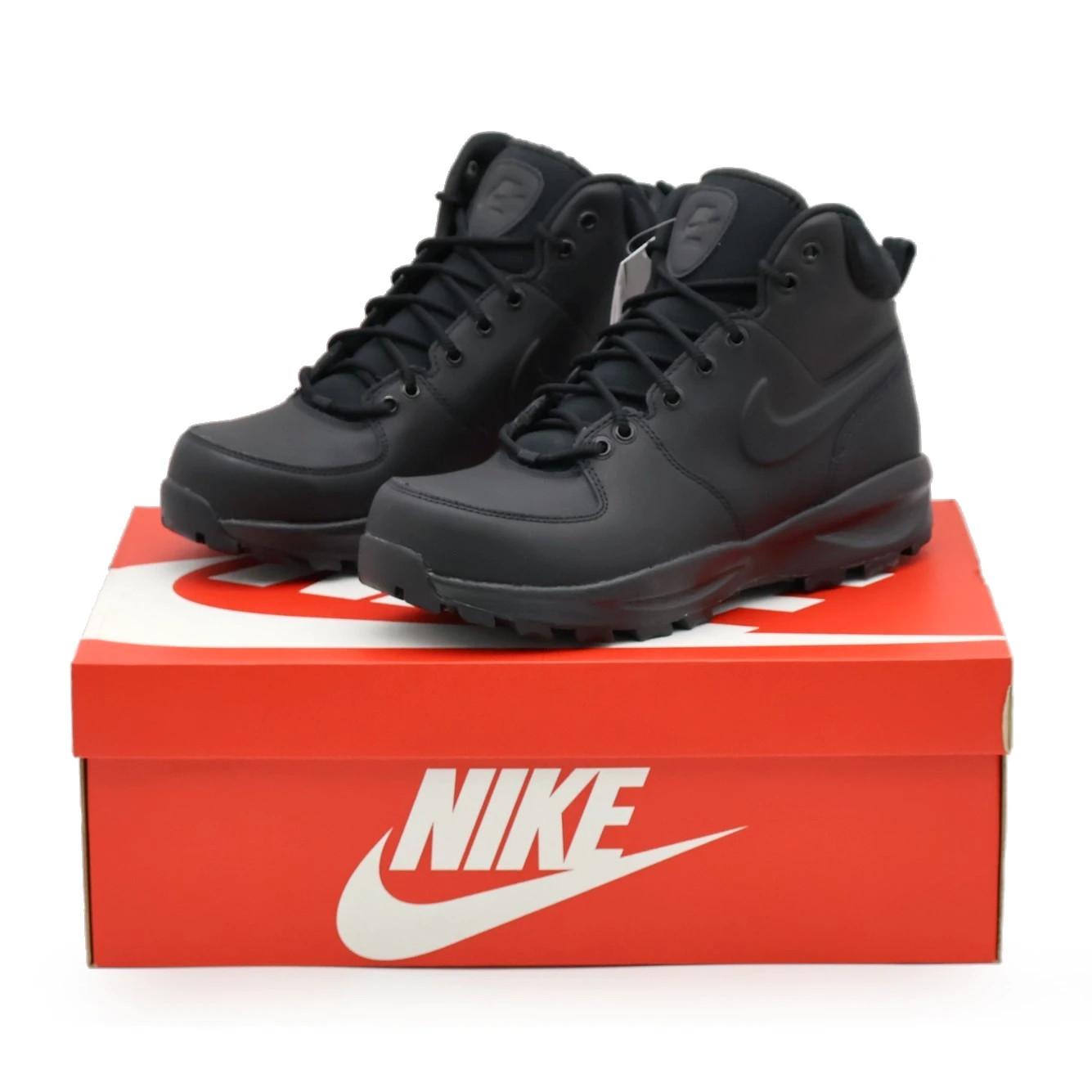HF7095-001 Nike Manoa Кожаный Черный Черный (Мужской) 10