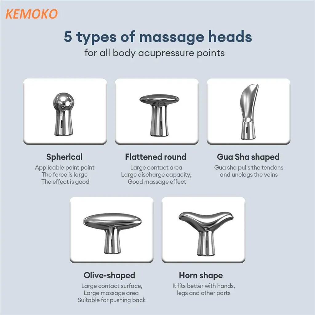 5 IN 1Smart Pulse Meridian Energy Pen Electronic Acupuncture Massage Pen Pain Relief Microcurrent Pulse Muscle Massage Stick