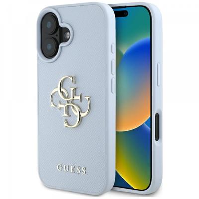 Guess Grained Big 4g Logo Small Classic Logo Phone Bumper Blue