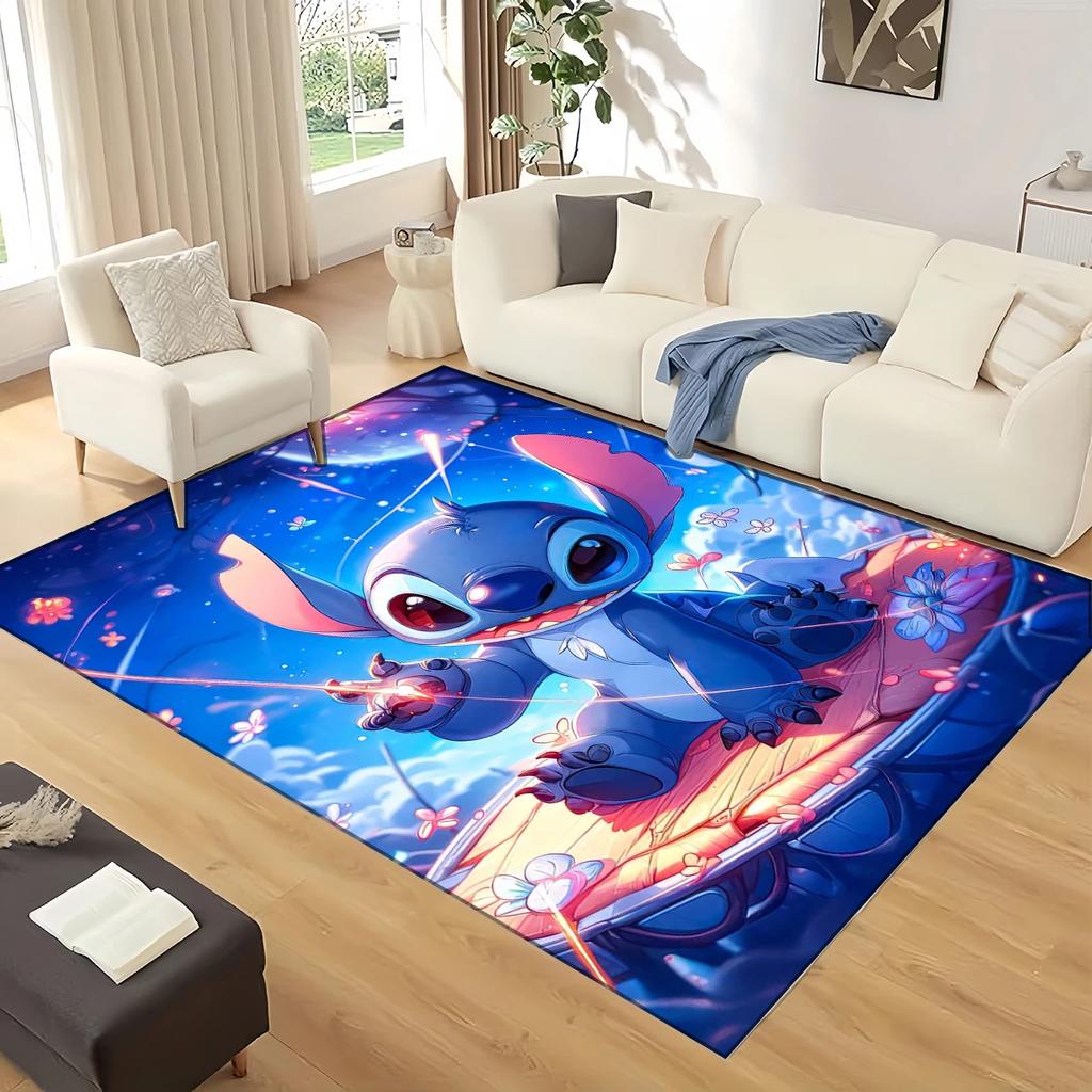 27 Style Lilo Stitch 2 Monster Cartoon Carpet Rug for Living Room Bedroom Home Sofa Decoration,kids Play Non-slip Floor Mat