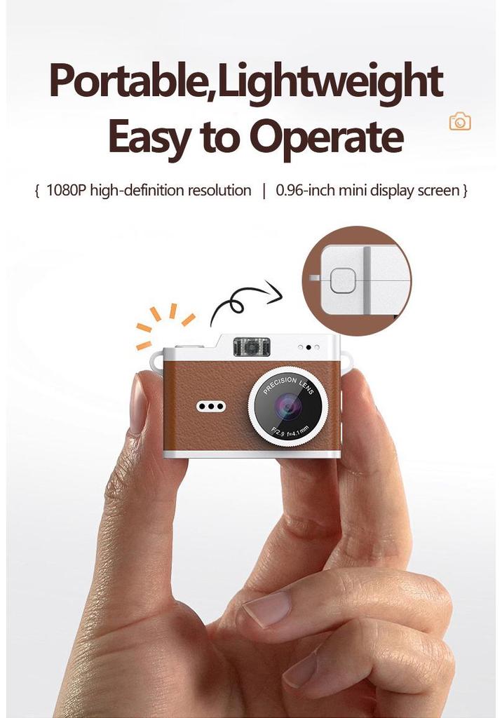 Retro Mini Keychain Camera for Students and Children's Travel Parties