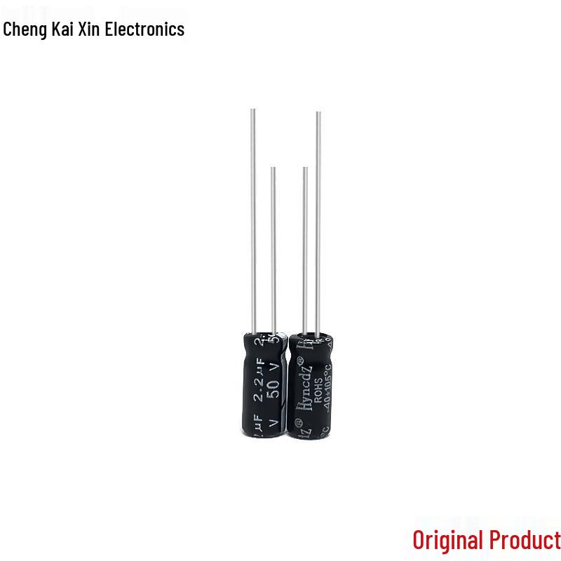Original Aluminum Electrolytic Capacitor 50V 2.2uF 5x11 Available