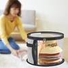 1Pc Clear Portable Collapsible Hat Storage Organizer With Zipper, Large Front Window Design, Fabric Material, Hand Washable