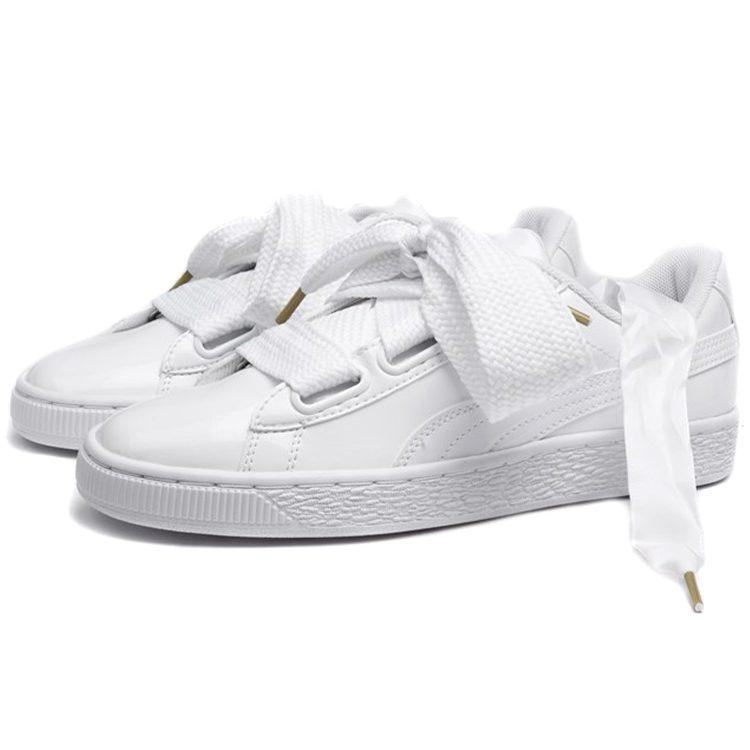 Puma Basket Heart Patent 'White' Women's 363073-02