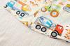 Boys' Cartoon Excavator Summer Shirt & Shorts Set - Trendy 2026 Thin Short Sleeve Outfit for Baby Boys