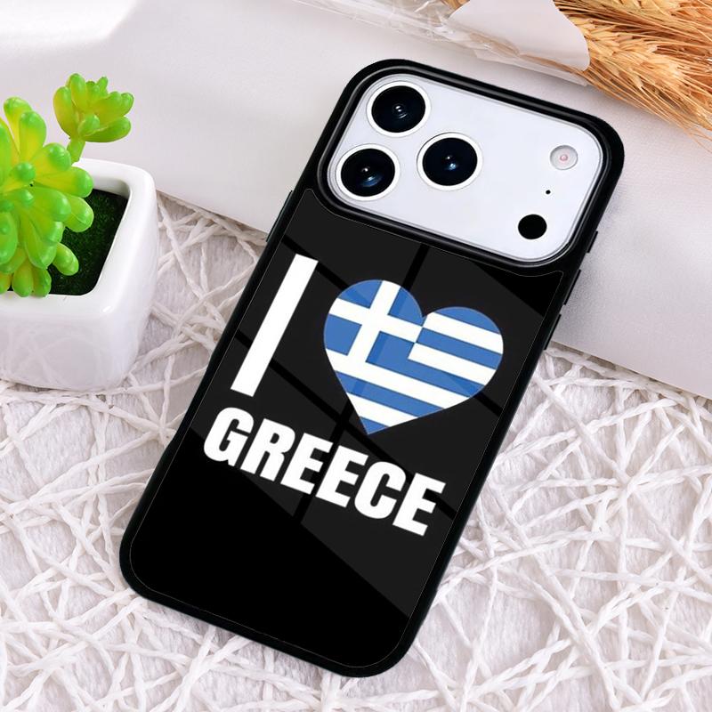 Greece Greek Flag Phone Case for iPhone 17 Air 16 15 11 12 14 13 Pro Max Shockproof Cover