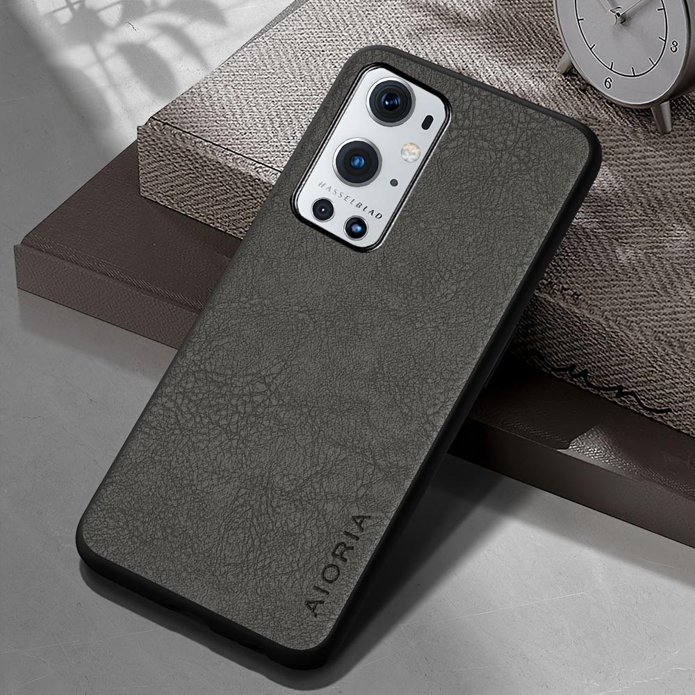 Phone Case: Luxury Retro Synthetic Leather Phone Case for Oneplus 9RT 9R 9 8 7 Pro US 6T 8T 7T Pro Matte Soft Bumper Hard Back Cover