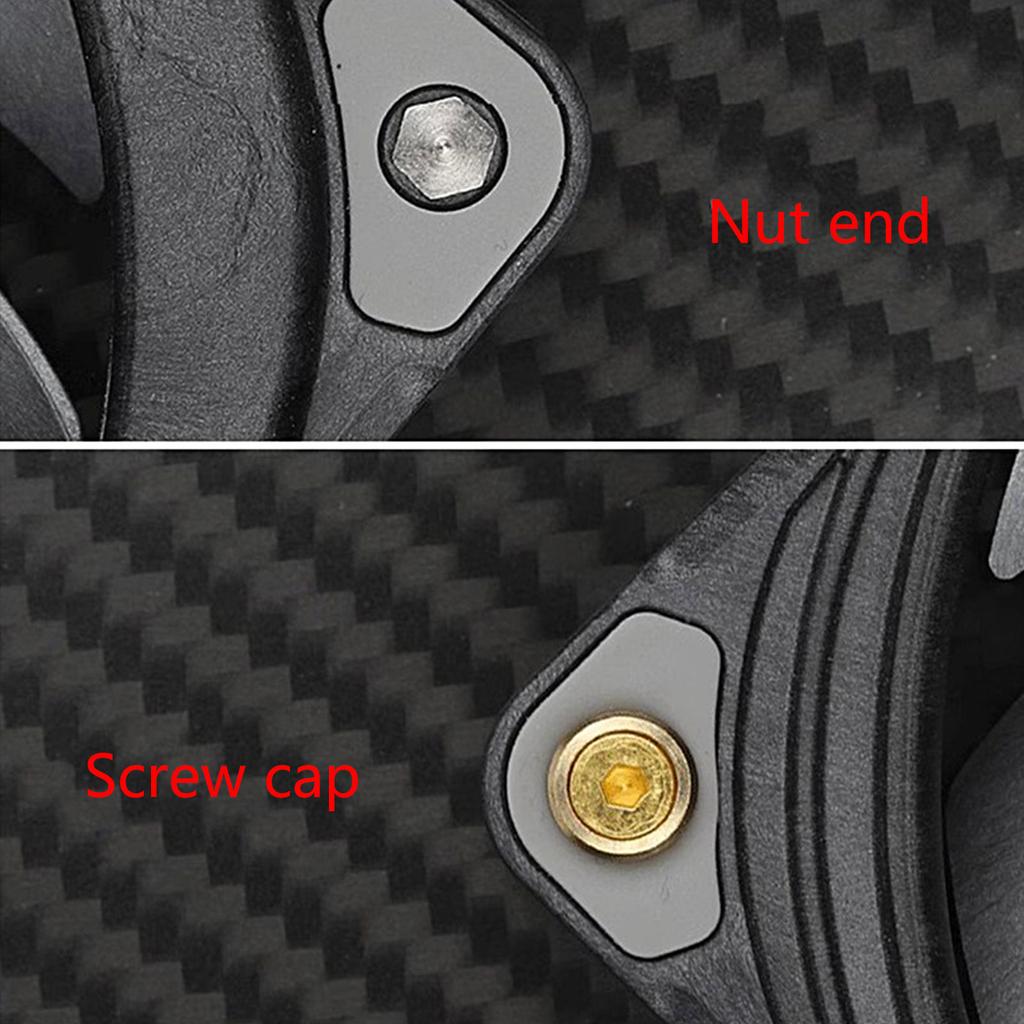 4pc Metal Screws for 25mm Thickness Computer Fan Flat Head Mount Screws Double Locking Fasteners Chassis Fan Nut Screw