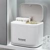 Automatic Pops Up Lift No-Drill Cotton Swab And Makeup Cotton Dispenser Hair Accessories And Hair Tie Desktop Storage Box