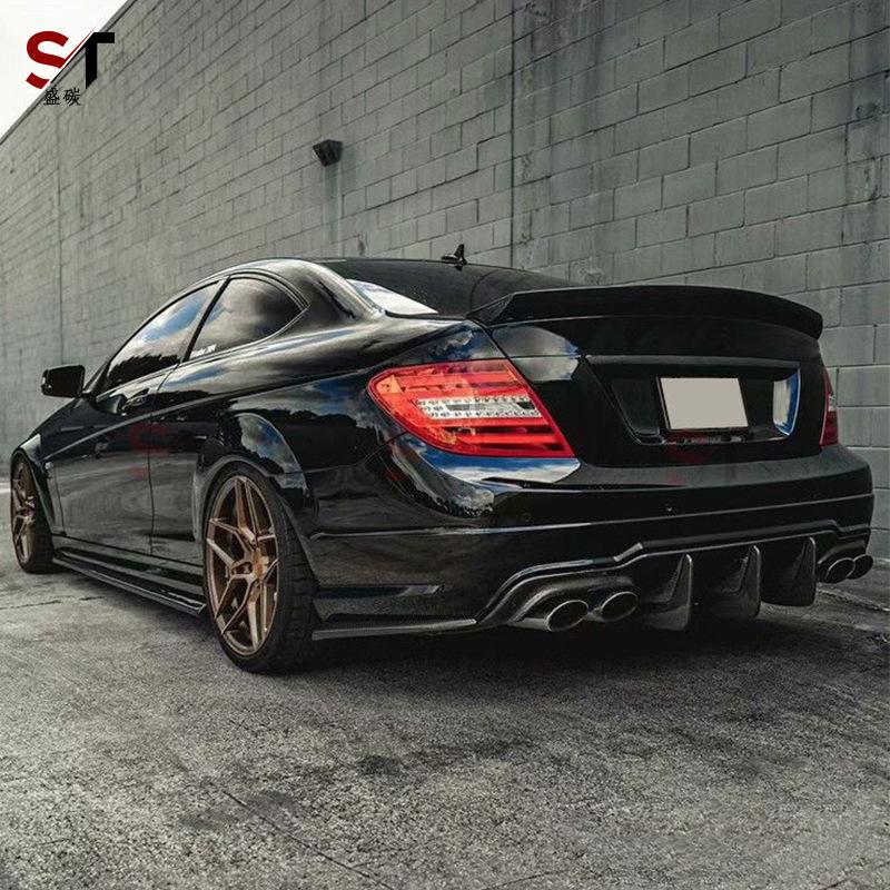 Mercedes W204 C63 AMG Carbon Fiber Rear Diffuser Body Kit.