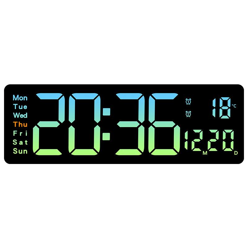 Large Size Wall Clock Electronic Clock Simple Multi-function Clock Countdown Multiple Alarm Clock 5526