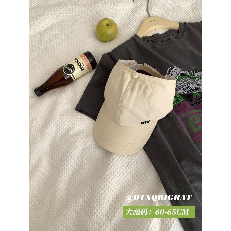 High ponytail large brim baseball cap women's thin hat summer half-empty top large brim cap showing small face