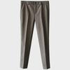 Men's Slim-Fit Wool Tweed Trousers - Retro European Style