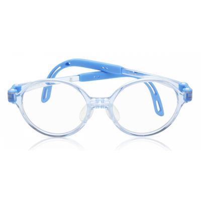 Full Rim Round Transparent Blue Smartbuy Kids Sprinkles Mm101 C8 Fashion Kids Eyeglasses