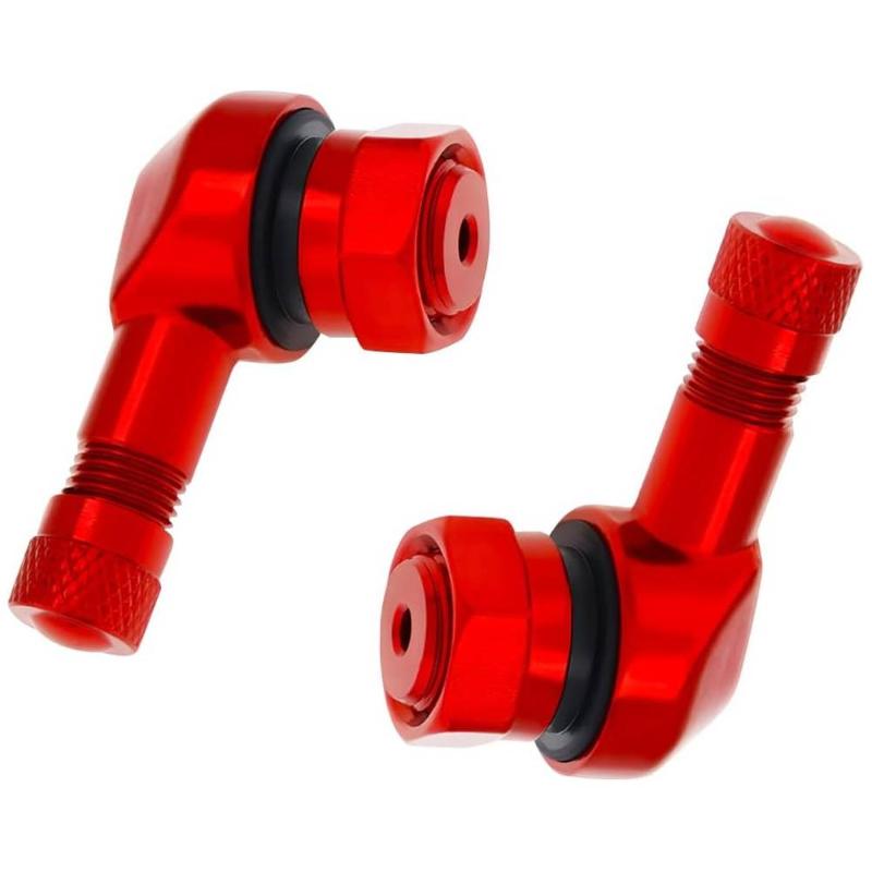Wysokowydajny aluminiowy zawór CNC 11,3 mm 90 stopni do opony motocyklowej Zoptymalizowane utrzymywanie powietrza i wsparcie