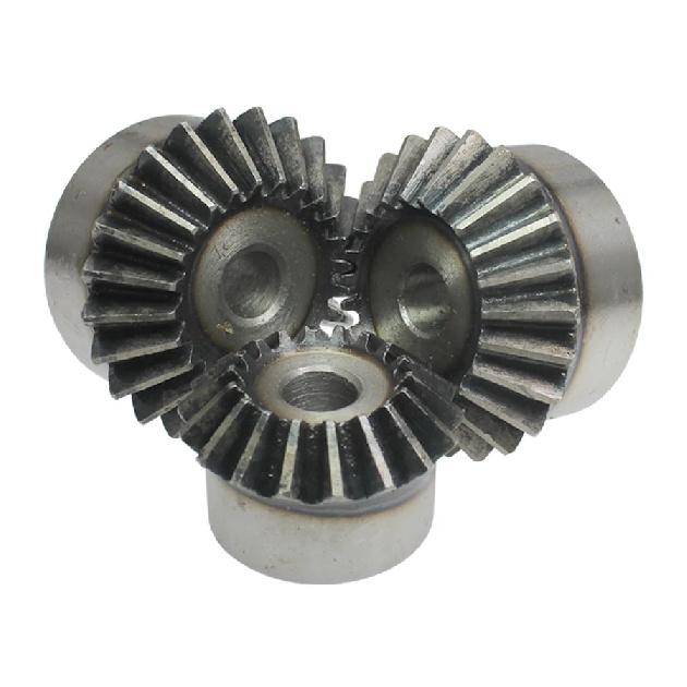 1 Piece Bevel Gear 2M22T/23T/24T/25T/26T/27T Gear 90 Degrees Meshing Angle Carbon Steel Transmission Ratio 1:1 Transmission Part