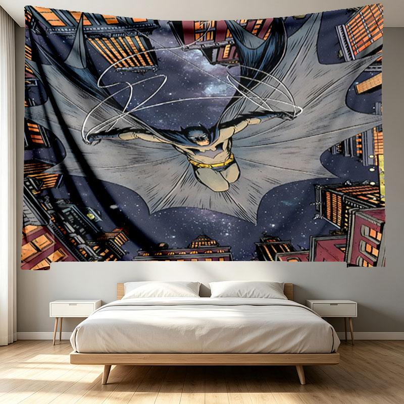 Batman Print Tapestry - Portable Wall Decor Cloth, for Home, Dorm, Travel, Bedroom, Living Room - Ideal Birthday Housewarming Gift