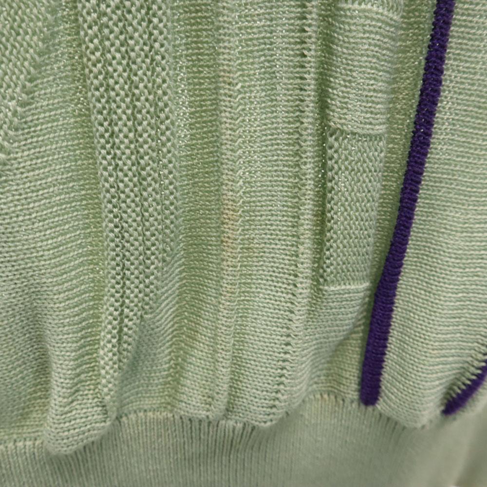 BALENCIAGA SPORT 90s Old Long Sleeve Knit M Dark Marks Mint Women Used