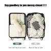 5PCS Compression Packing Cubes for Suitcases Travel Accessories Expandable Packing Organizers Lightweight Travel Organizer Cubes