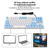 Mechanical Keyboard 87 Keys Blue   Ergonomic Multicolor Backlight Design Gaming Keyboard for   Typists