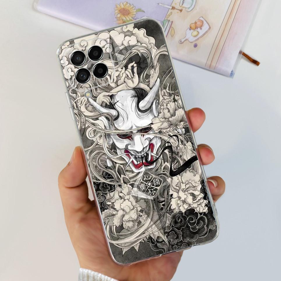 For Cover Samsung M52 5G M54 5G Case Samsung GalaxY M21 Back Cover Halloween Skull 2024 Fashion Pattern Bumper Galaxy M52 M54