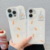 Cute Goldfish Water Ripples IMD Phone Case for iPhone 13 14 15 16 Pro Max Jelly Shell Cover Creative Fish Pendant Girly Gifts