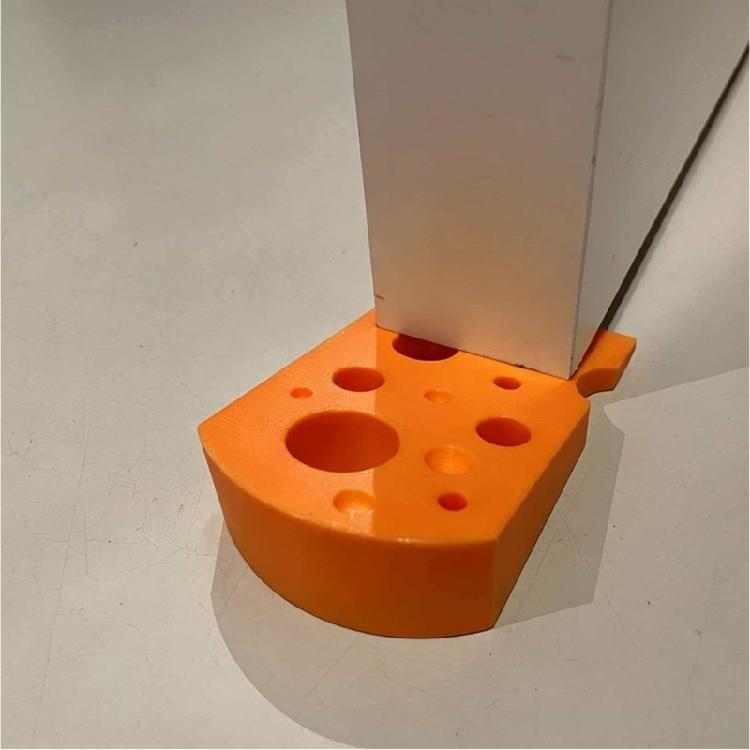 Creative Cheese Shape Door Wedges Stylish Door Stoppers Synthetic Resin Texture Suitable for Home Decorating Enthusiasts