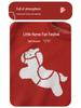 2026 Year of the Horse Red Jacquard Sweater: Unisex Baby Pullover for Christmas & New Year Celebrations