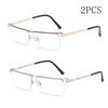 Xiaomi 2/3PCS New Half Frame Hanging Wire Hd Anti Blue Light Ultra Light Business Comfortable Simple Presbyopia Glasses 3879