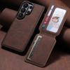 Leather Phone Case for Samsung Galaxy S26 Ultra S25 S24 Plus S23 S22 Note20U Magnet Wireless Charging Card Slot Wallet Cover