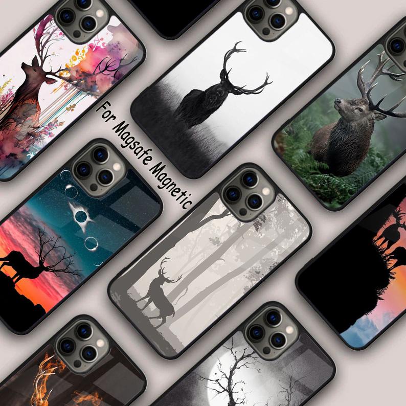Deer Magnetic Phone Case For APPLE iPhone 17 Air 16 14 13 12 Pro Max 15 Plus Wireless Charge With MagSafe Cover
