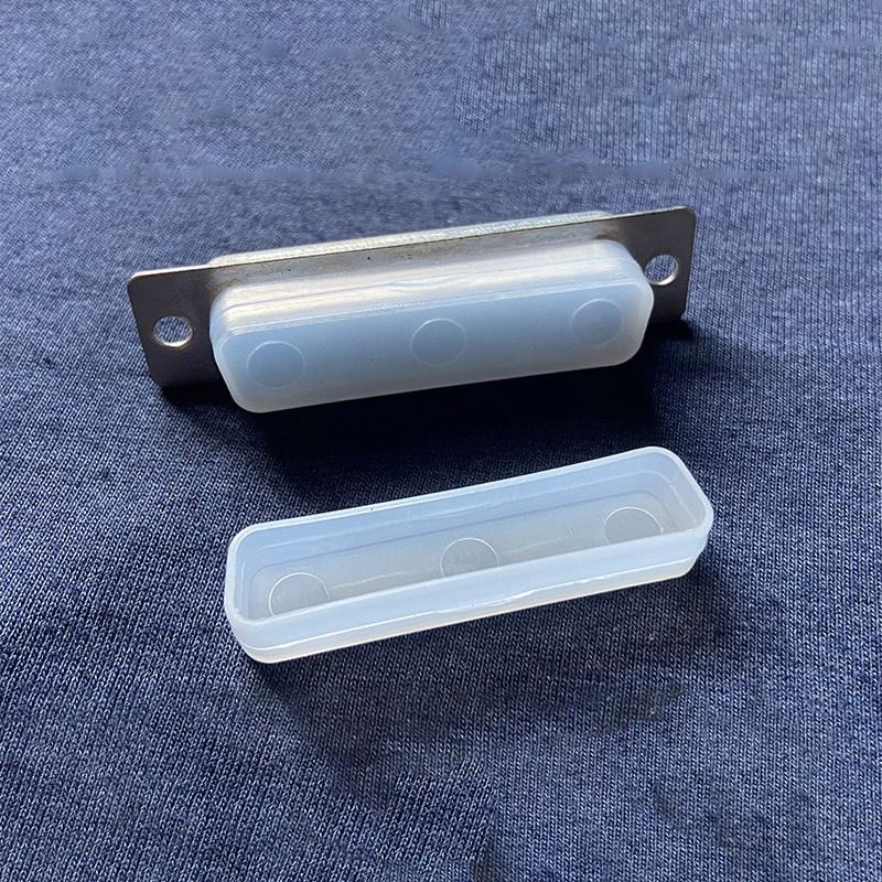 100Pcs DB9/15/25 Dust Caps Transparent VGA Serial Parallel Port Protective Plugs for Computer Interface Protection