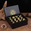 Twelve Zodiac Lead-Free Crystal Wine Glass Set - 25ml Each, Gift Box Included