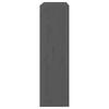 Bookshelf Room Divider Grey 80 x 30 x 103.5 cm Solid Pine Wood