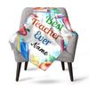 Best Teacher Ever Home Customize Your Name Blankets Comfortable Soft Lightweight Multipurpose Blanket For Picnics Sofas Offices Beds Living Rooms