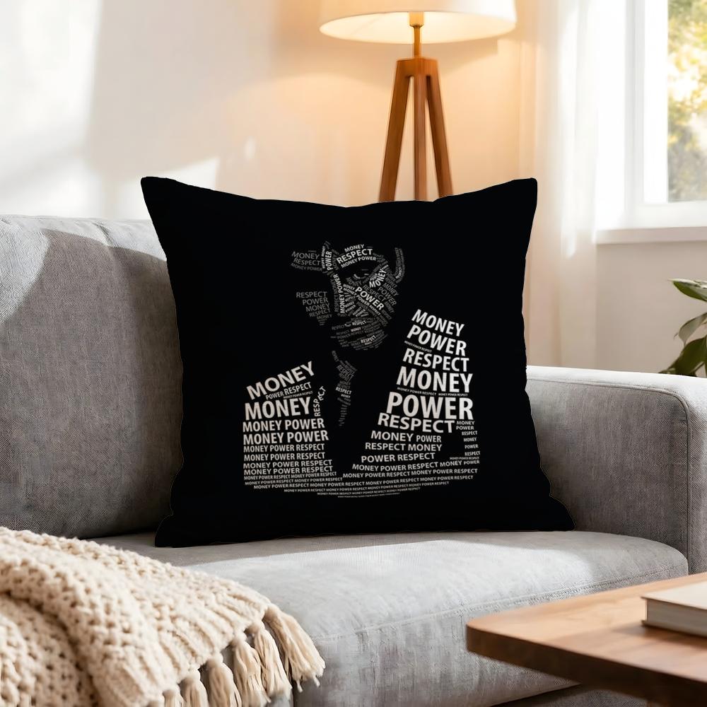 Movie Scarface Cushion Cover Pcs Decorative Covers Soft Cushion Case for Sofa Couch Decor x x Pillowcases 30x30CM(12x12in)