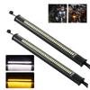 2PCS 12V LED Motorcycle Turn Signal Light & DRL Fork Flasher Amber Flashing Lamp White Strip Blinker Auto Accessories U2A8