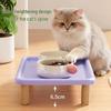 Elevated Ceramic Cat & Dog Bowl Stand - Leak-Proof, Neck Protection, Multifunctional for Dining & Water